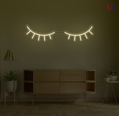 Eyelashes Neon Sign  for Lash Studios, Salons & Beauty Spaces