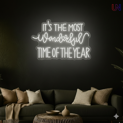 Most Wonderful Time of the Year Neon Sign – Holiday neon sign