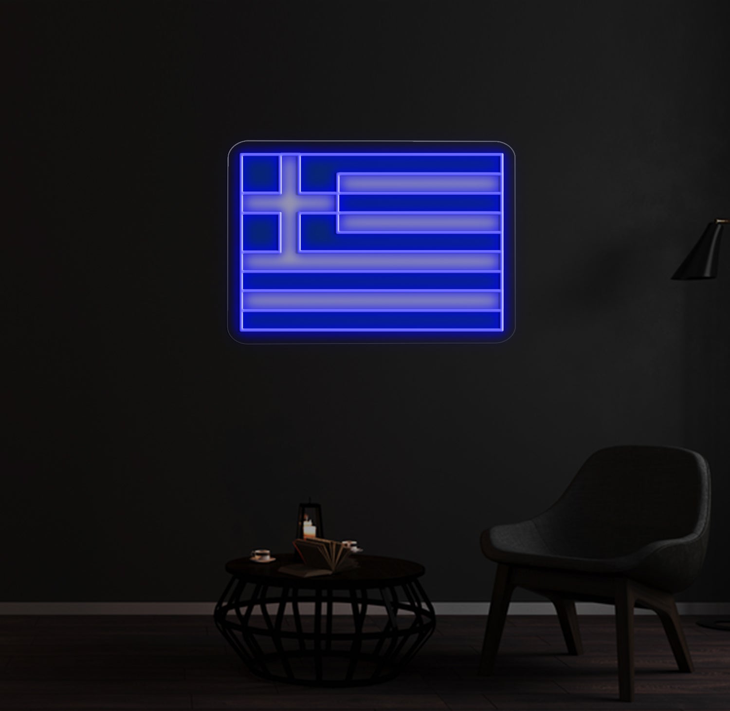 Greece Flag Neon Sign