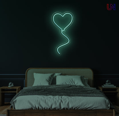 Heart Balloon Neon Sign for Bedroom, Living Room, Gifts & Events