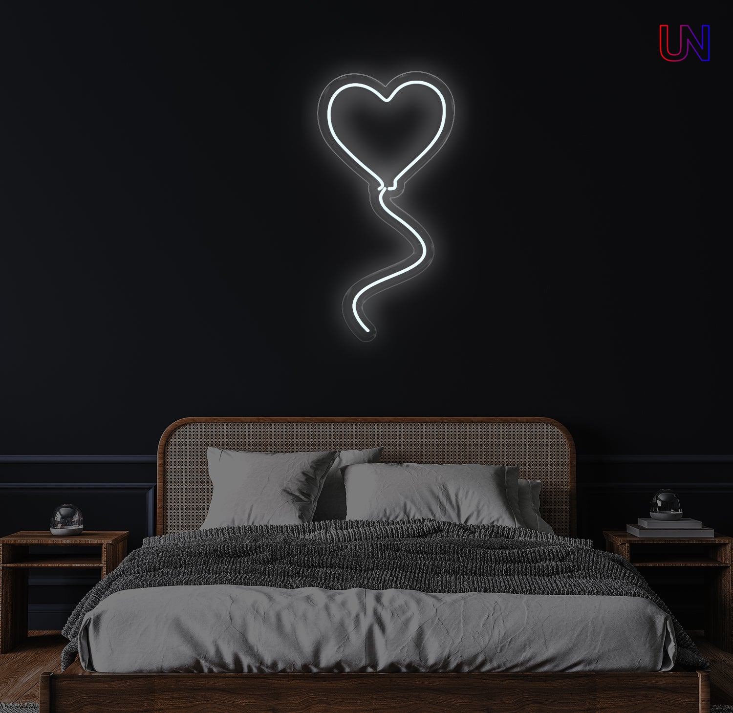 Heart Balloon Neon Sign for Bedroom, Living Room, Gifts & Events