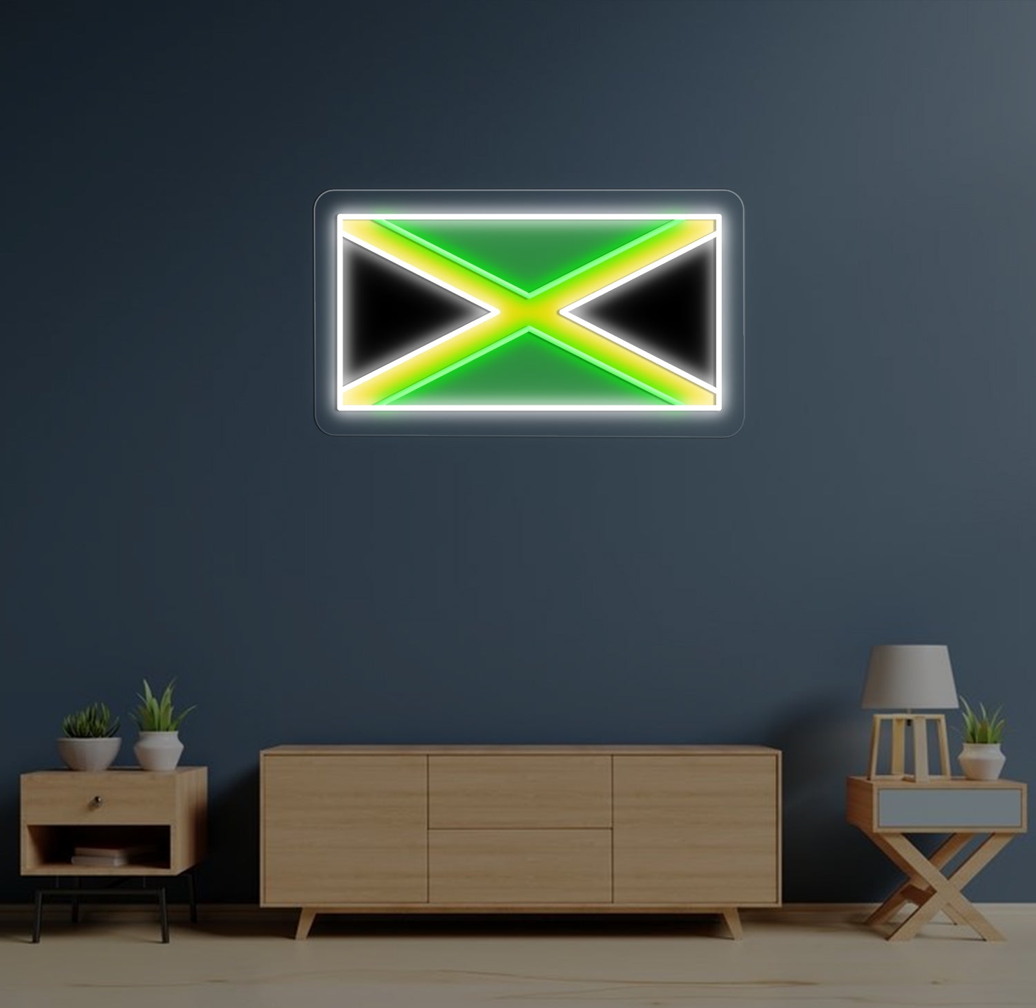 Jamaica Flag Neon Sign