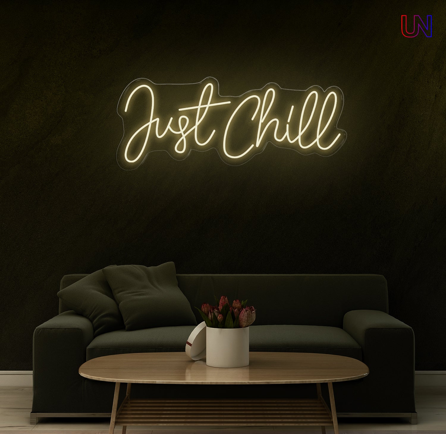 Just Chill custom Neon Sign for Lounge, Bedroom, Game Room