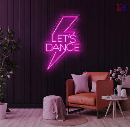Let’s Dance Bolt – Custom Neon Sign for Party Vibes