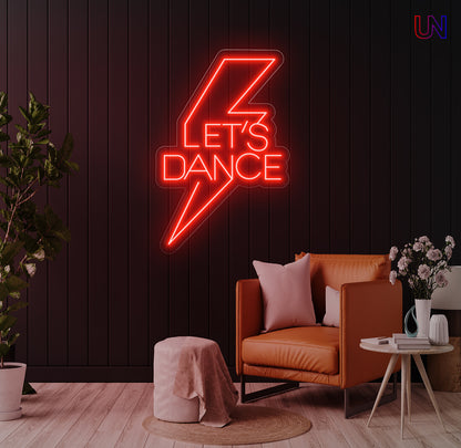 Let’s Dance Bolt – Custom Neon Sign for Party Vibes
