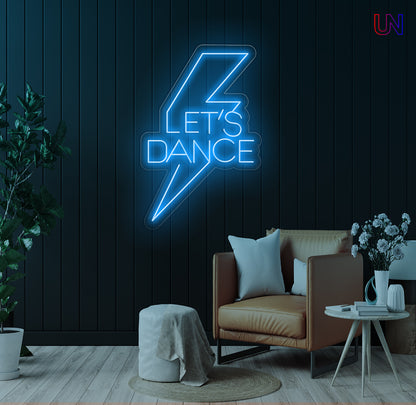 Let’s Dance Bolt – Custom Neon Sign for Party Vibes