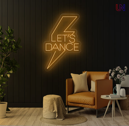 Let’s Dance Bolt – Custom Neon Sign for Party Vibes