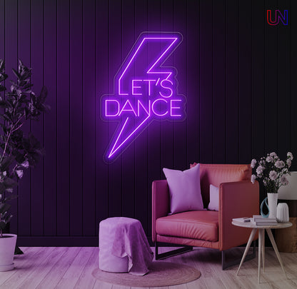 Let’s Dance Bolt – Custom Neon Sign for Party Vibes