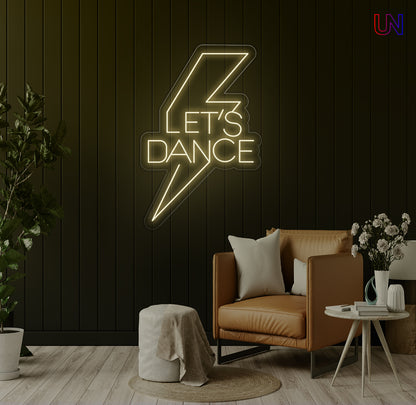 Let’s Dance Bolt – Custom Neon Sign for Party Vibes