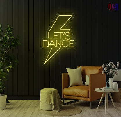 Let’s Dance Bolt – Custom Neon Sign for Party Vibes