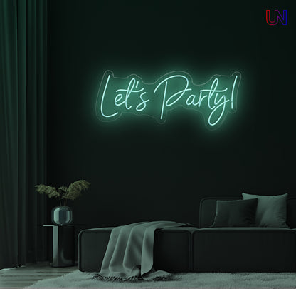 Let’s Party Neon Sign – Custom LED Neon for Events, Parties & Home Decor