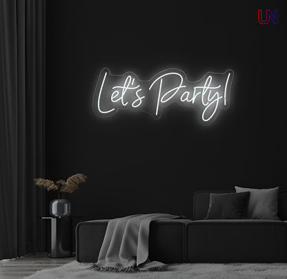 Let’s Party Neon Sign – Custom LED Neon for Events, Parties & Home Decor