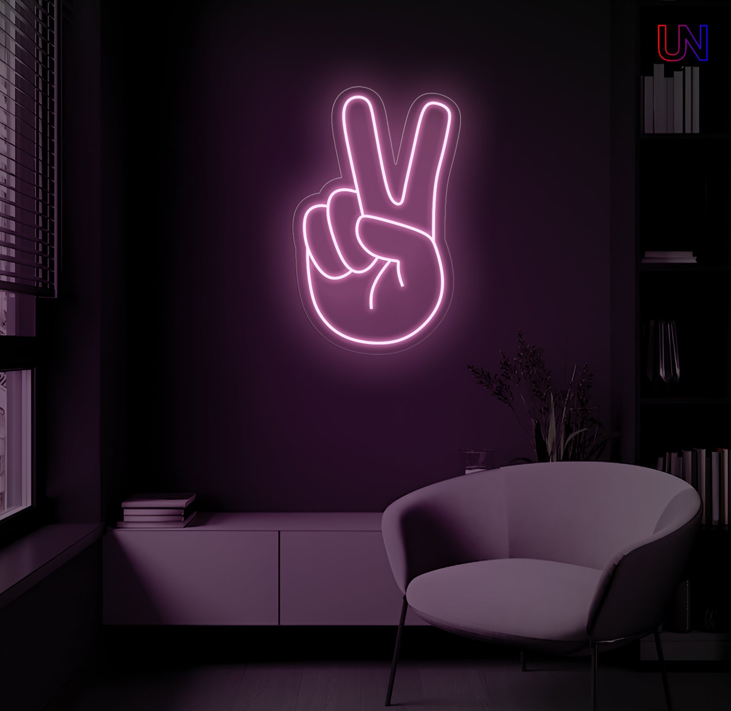 Peace Hand Neon Sign | Urban Now