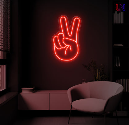 Peace Hand Neon Sign | Urban Now