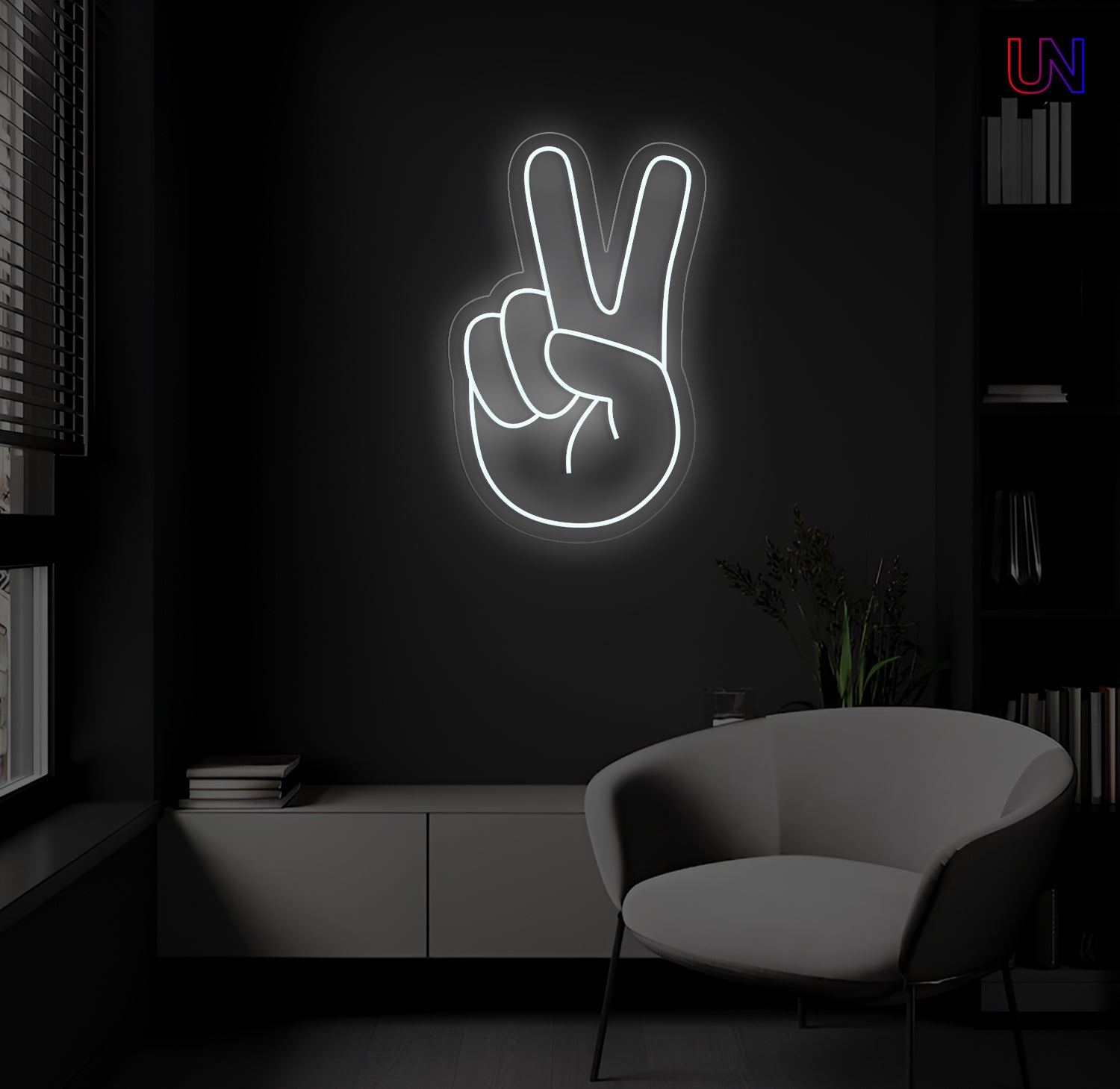 Peace Hand Neon Sign | Urban Now
