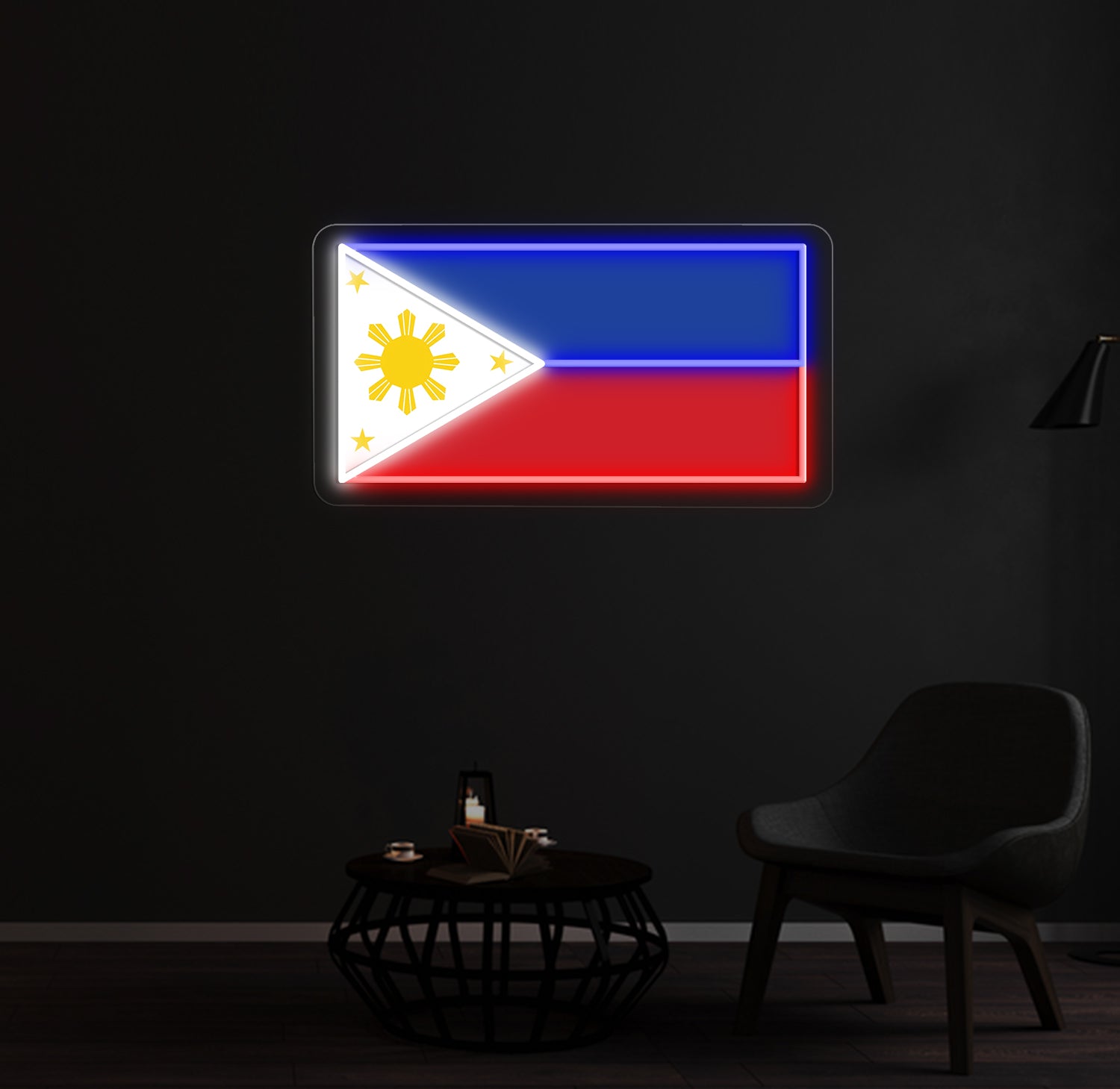 Philippines Flag Neon Sign