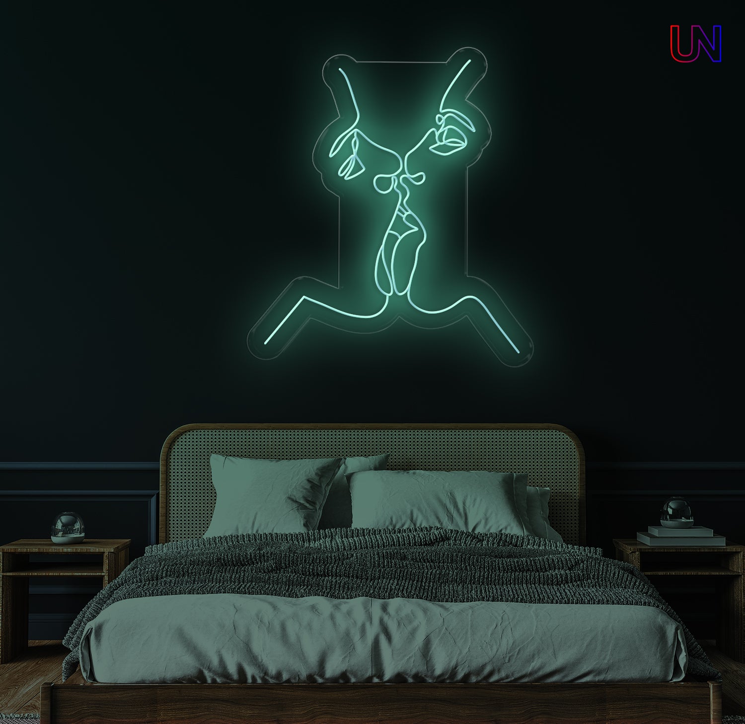 Romantic Couple Kiss  – Custom Neon Sign