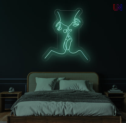 Romantic Couple Kiss  – Custom Neon Sign