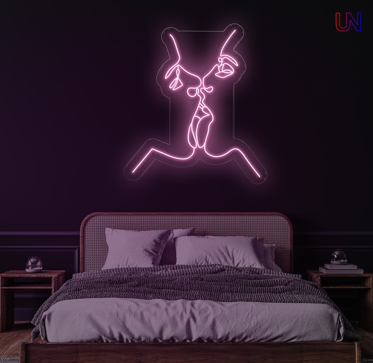 Romantic Couple Kiss  – Custom Neon Sign