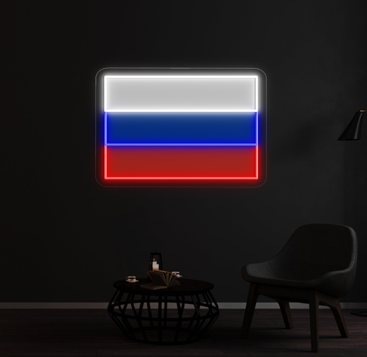 Russia Flag Neon Sign