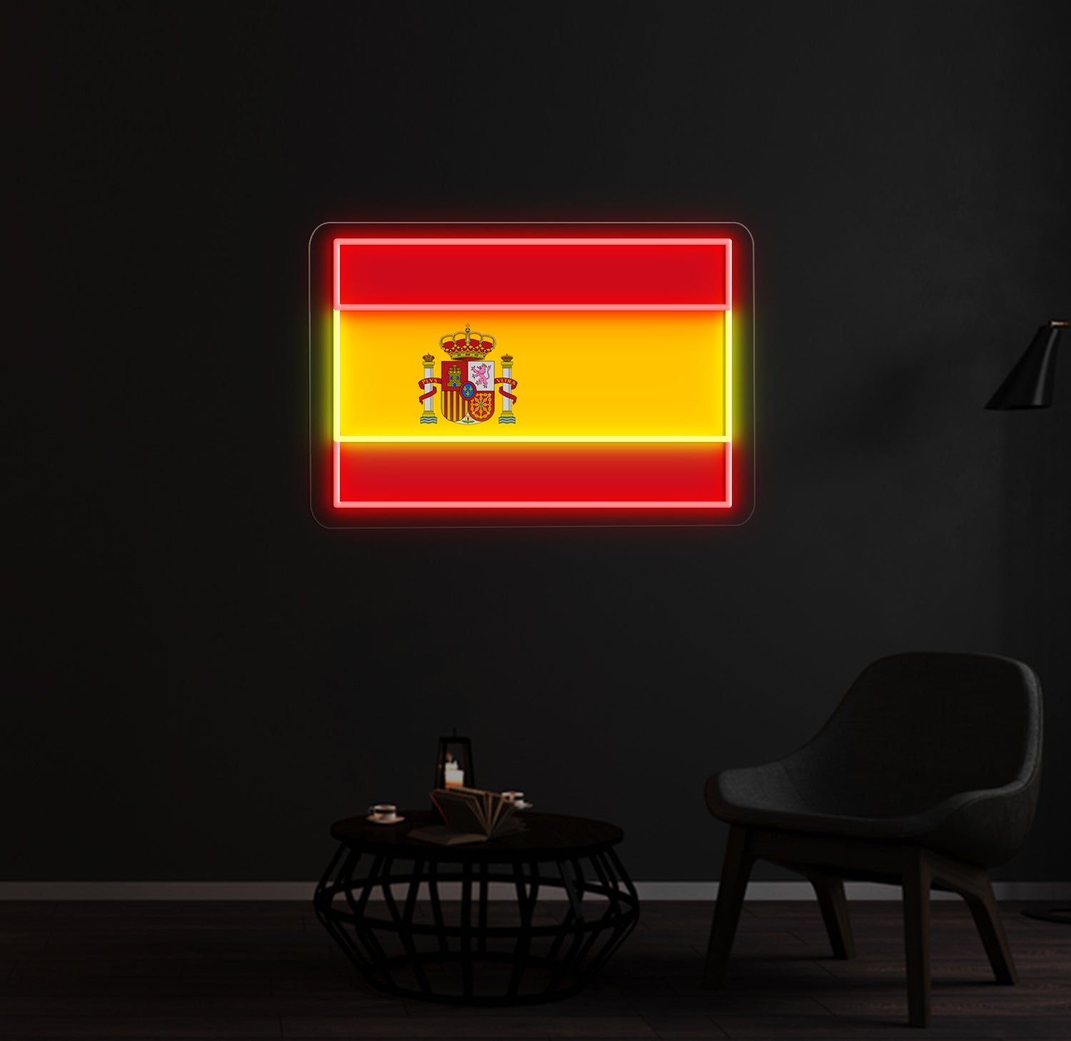 Spain Flag Neon Sign