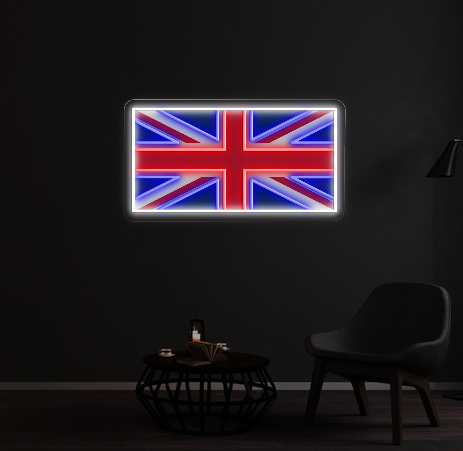 UK Flag custom neon sign wall light