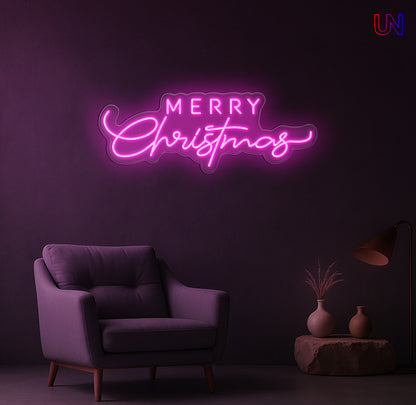 Merry Christmas Neon Sign – Holiday LED Wall Light for Home & Events