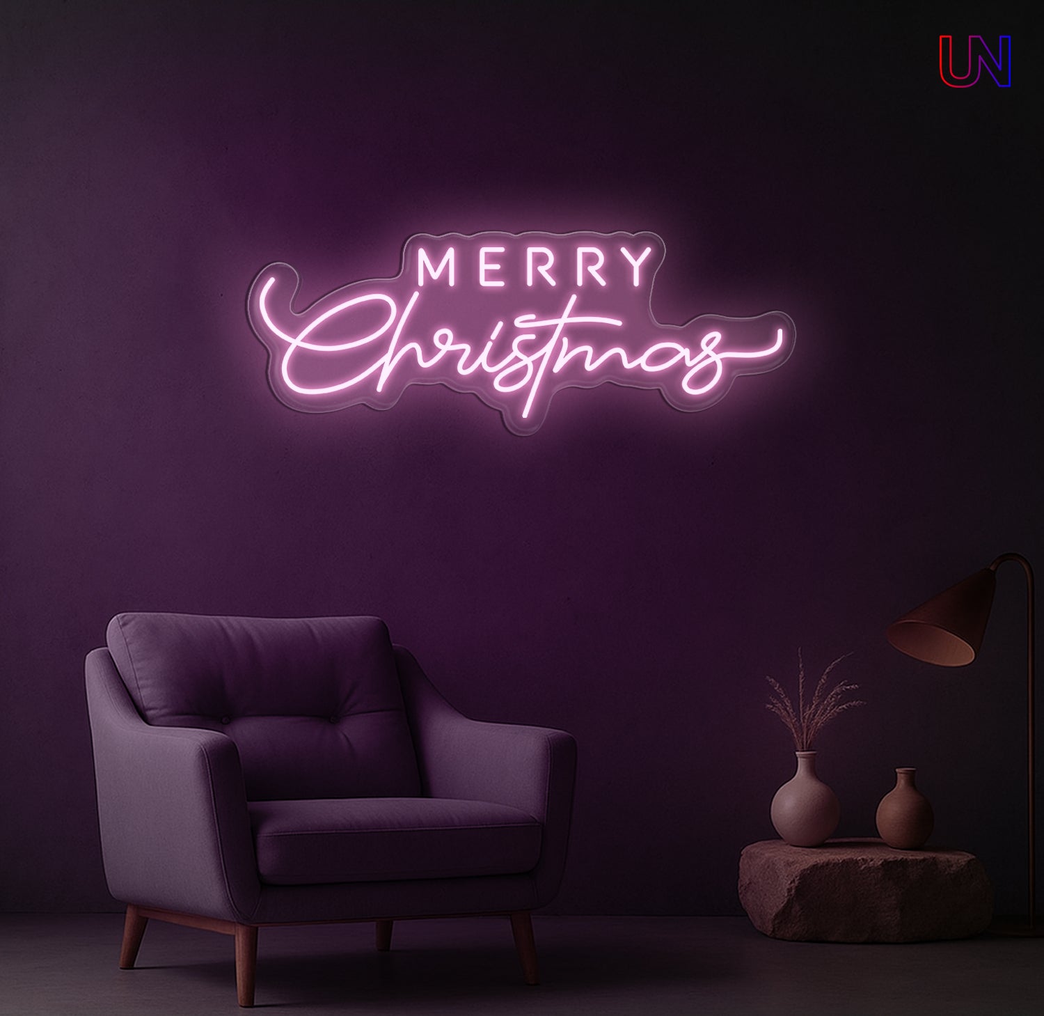 Merry Christmas Neon Sign – Holiday LED Wall Light for Home & Events