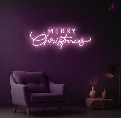 Merry Christmas Neon Sign – Holiday LED Wall Light for Home & Events