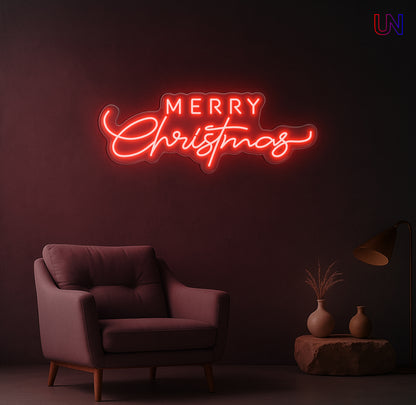 Merry Christmas Neon Sign – Holiday LED Wall Light for Home & Events