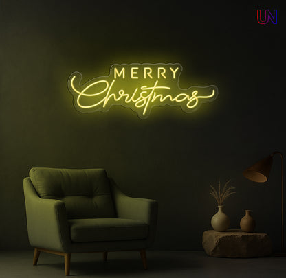 Merry Christmas Neon Sign – Holiday LED Wall Light for Home & Events