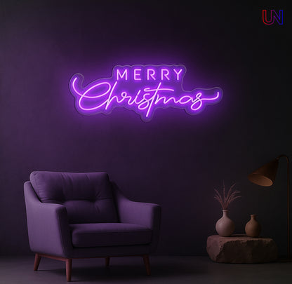 Merry Christmas Neon Sign – Holiday LED Wall Light for Home & Events