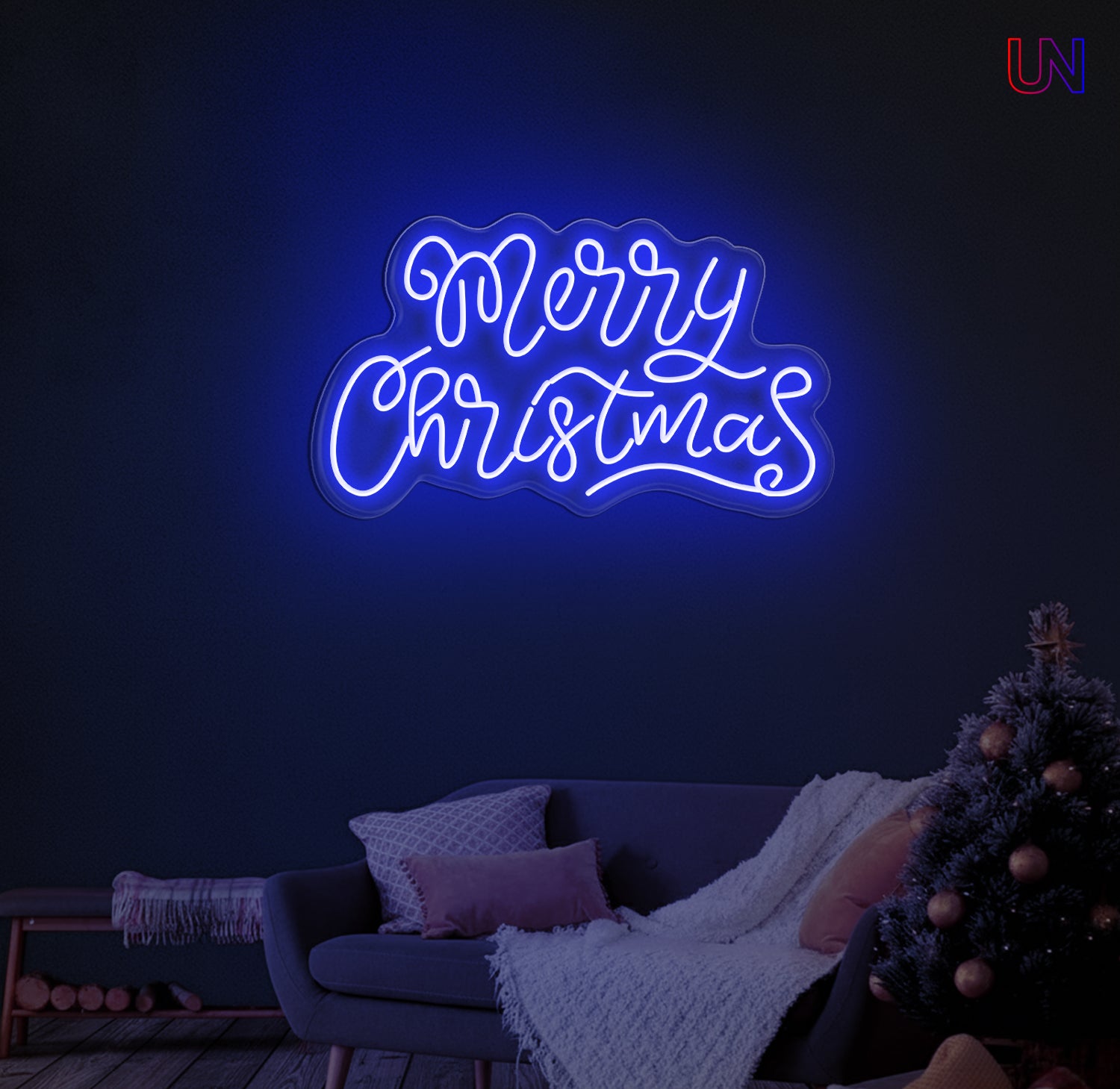 Merry Christmas Neon Sign – Holiday LED Wall Light for Home & Events