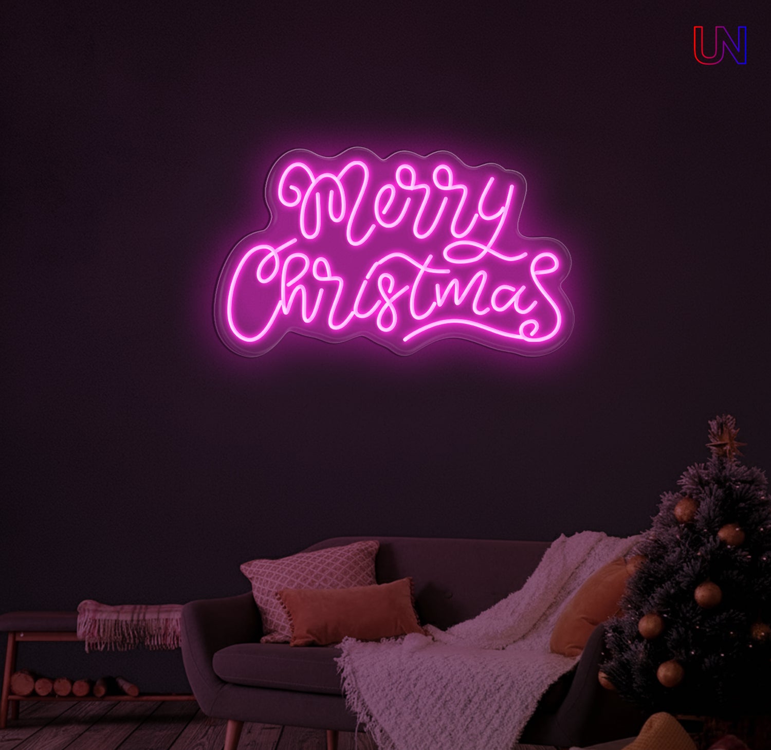 Merry Christmas Neon Sign – Holiday LED Wall Light for Home & Events