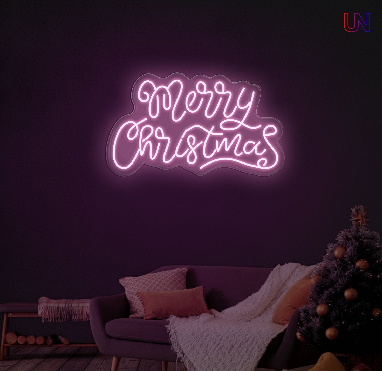 Merry Christmas Neon Sign – Holiday LED Wall Light for Home & Events