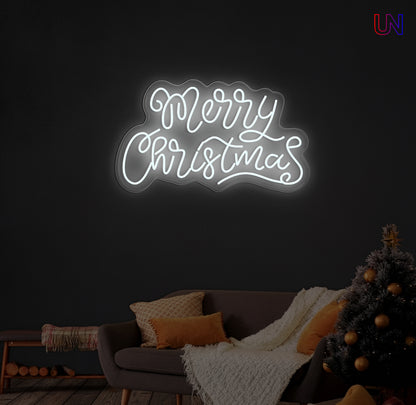 Merry Christmas Neon Sign – Holiday LED Wall Light for Home & Events