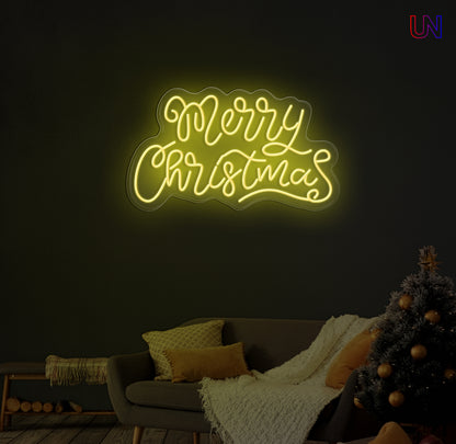 Merry Christmas Neon Sign – Holiday LED Wall Light for Home & Events