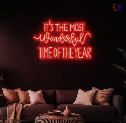 Most Wonderful Time of the Year Neon Sign – Holiday neon sign