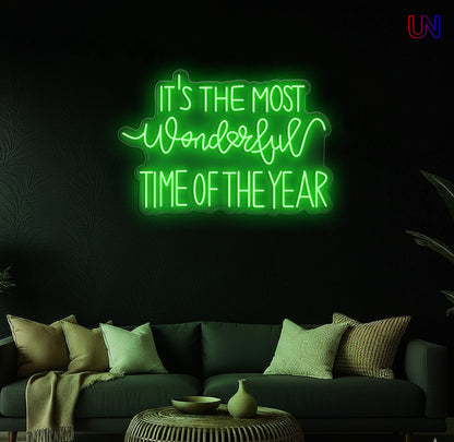 Most Wonderful Time of the Year Neon Sign – Holiday neon sign