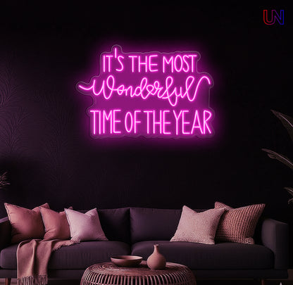 Most Wonderful Time of the Year Neon Sign – Holiday neon sign