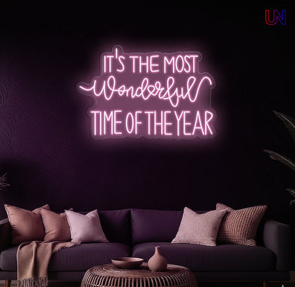 Most Wonderful Time of the Year Neon Sign – Holiday neon sign