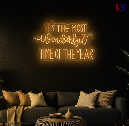 Most Wonderful Time of the Year Neon Sign – Holiday neon sign