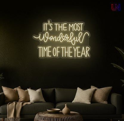 Most Wonderful Time of the Year Neon Sign – Holiday neon sign