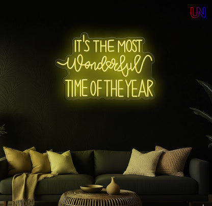 Most Wonderful Time of the Year Neon Sign – Holiday neon sign