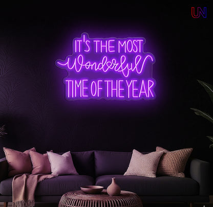 Most Wonderful Time of the Year Neon Sign – Holiday neon sign