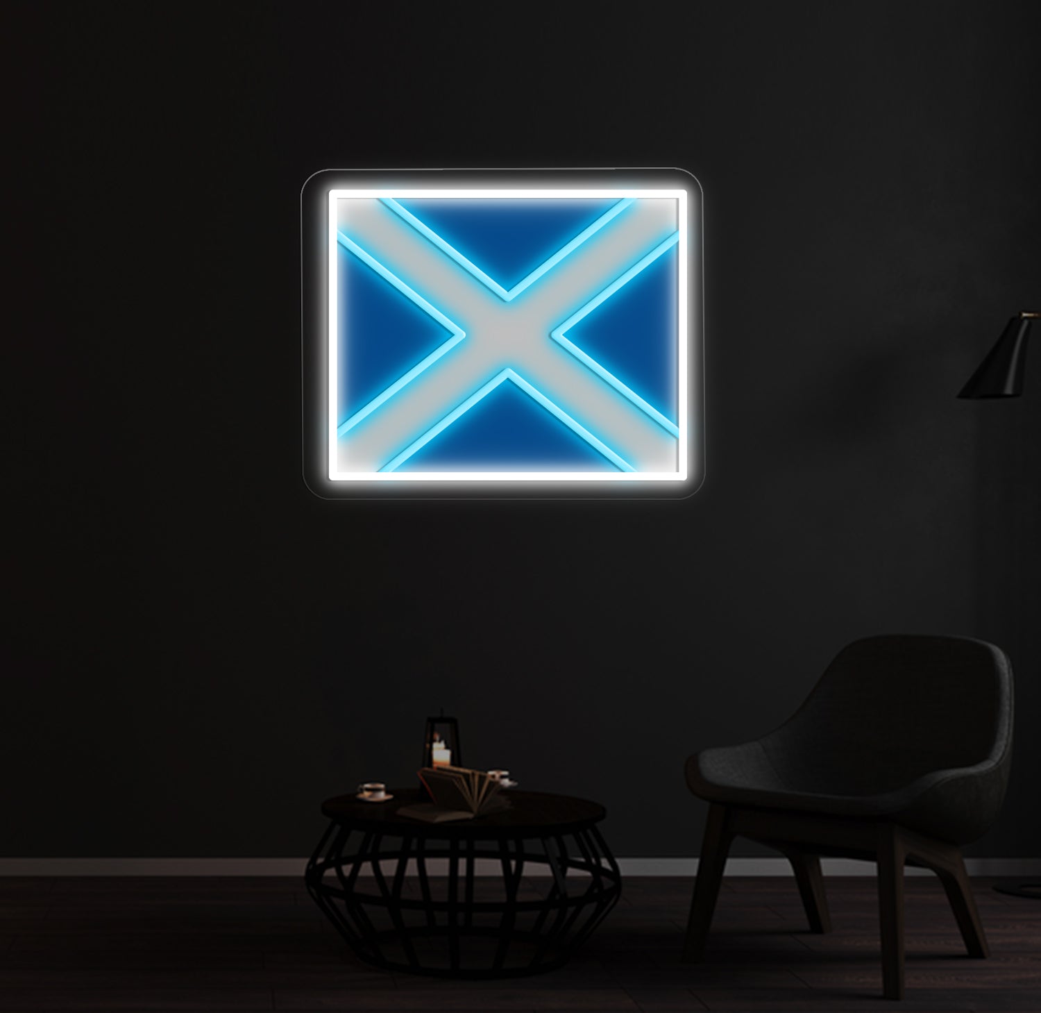 Scotland Flag Neon Sign – Custom Neon Wall Light for Home & Bars